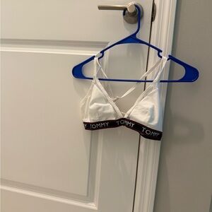 Tommy Hilfiger White Bralette with Black Band